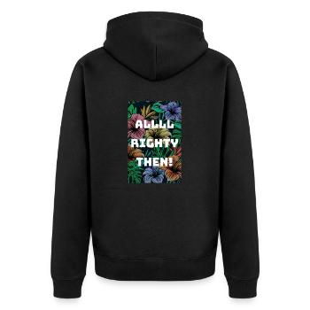 Très bien, alors - Veste à capuche bio Premium Unisexe - noir - Dos - Nico (187cm)