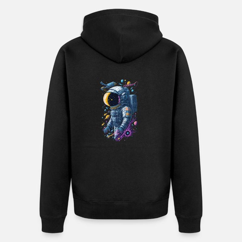 Astronaute - Veste à capuche bio Premium Unisexe - noir