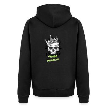 GARMER AUTHENTIC - Veste à capuche bio Premium Unisexe - noir - Dos - Nico (187cm)