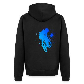 BMX Garçons Vélo BMX Vélo Hommes - Veste à capuche bio Premium Unisexe - noir - Dos - Nico (187cm)