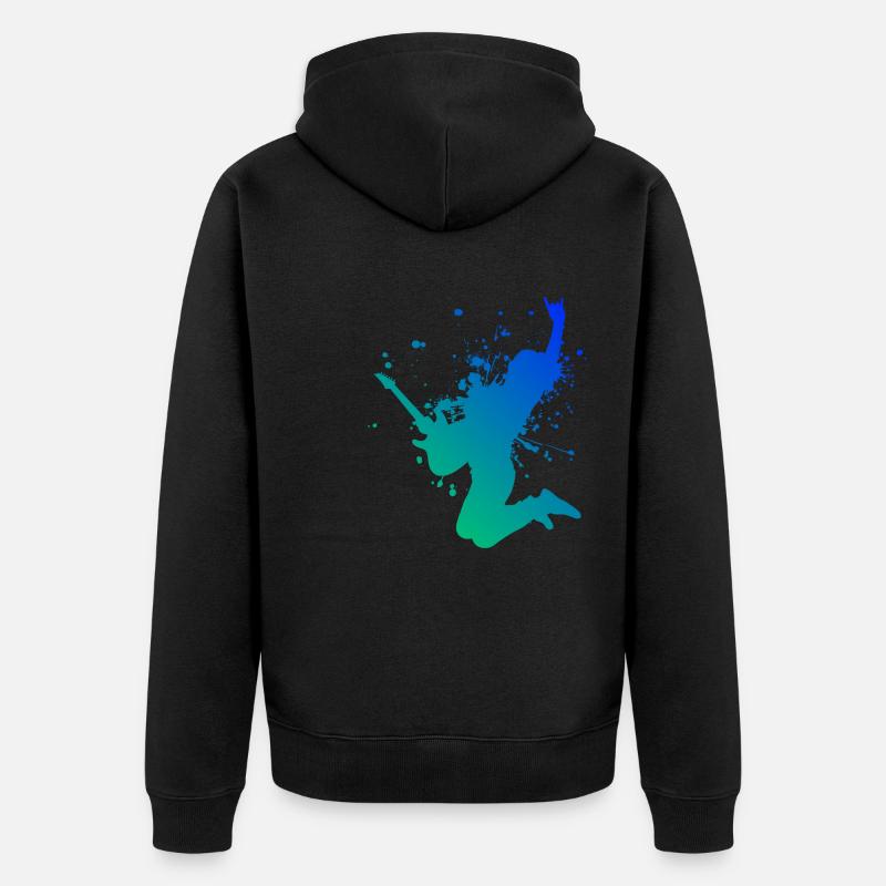 guitare électronique guitare classique - Veste à capuche bio Premium Unisexe - noir
