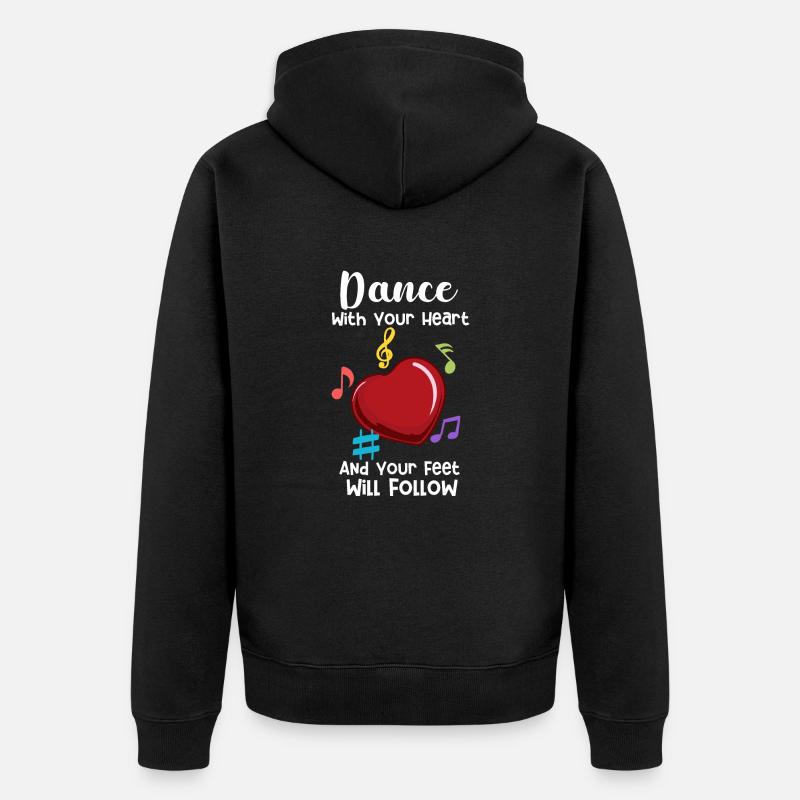 Danseur de danse - Veste à capuche bio Premium Unisexe - noir