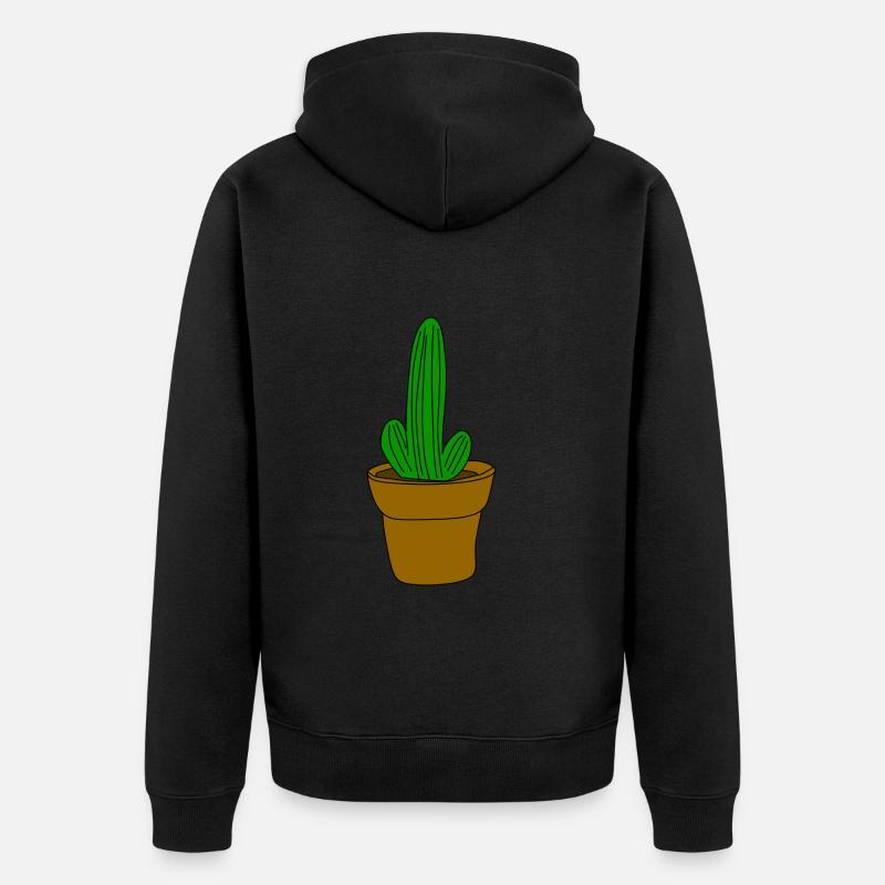 cactus - Veste à capuche bio Premium Unisexe - noir