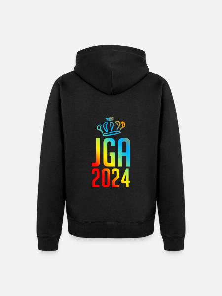 Jga 2024 Junggesellenabschied - Unisex Premium Bio Zip Hoodie - Schwarz
