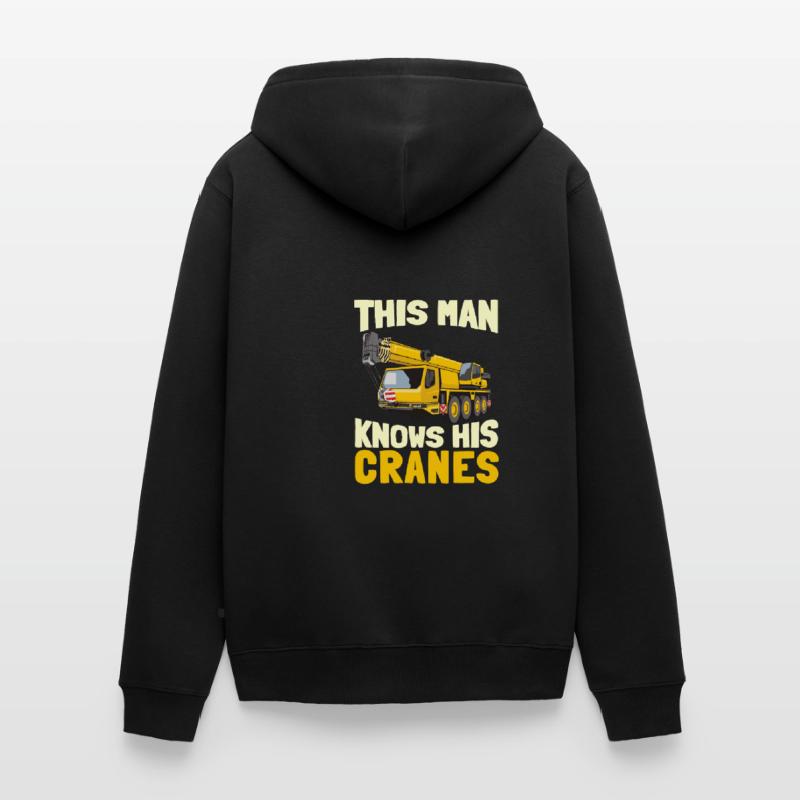 Crane Construction Crane Crane Operator Crane Operator Unisex Premium Organic Zip Hoodie