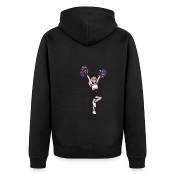 Cheerleading Cheerleader - Unisex Premium Organic Zip Hoodie - black - Back - Nico (187cm)