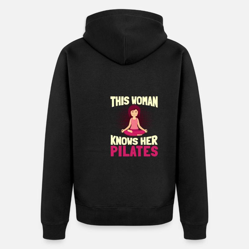 Pilates - Veste à capuche bio Premium Unisexe - noir