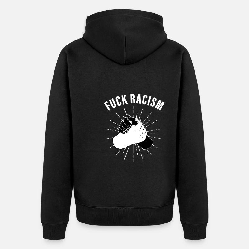 Lutte contre le racisme - Veste à capuche bio Premium Unisexe - noir