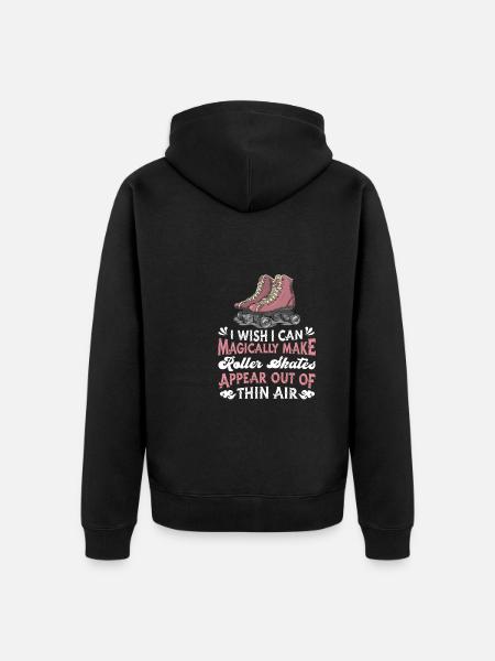 Roller Skates Running Roller Skates - Unisex Premium Organic Zip Hoodie - black