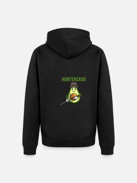 Hunter Hunting Hunting - Unisex Premium Organic Zip Hoodie - black