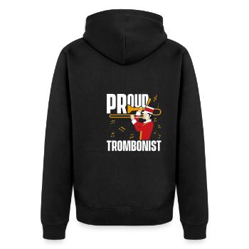 Trombone - Veste à capuche bio Premium Unisexe - noir - Dos - Nico (187cm)