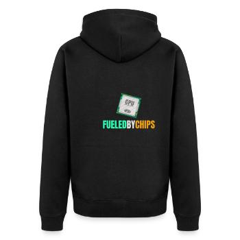Programmeur Coder Développeur de logiciels - Veste à capuche bio Premium Unisexe - noir - Dos - Nico (187cm)