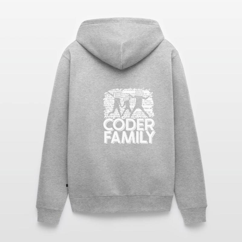 Programmer Coder Software Developer Unisex Premium Organic Zip Hoodie