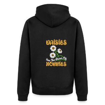 Hobby Jardinier Jardinier Jardinier Daisy - Veste à capuche bio Premium Unisexe - noir - Dos - Nico (187cm)