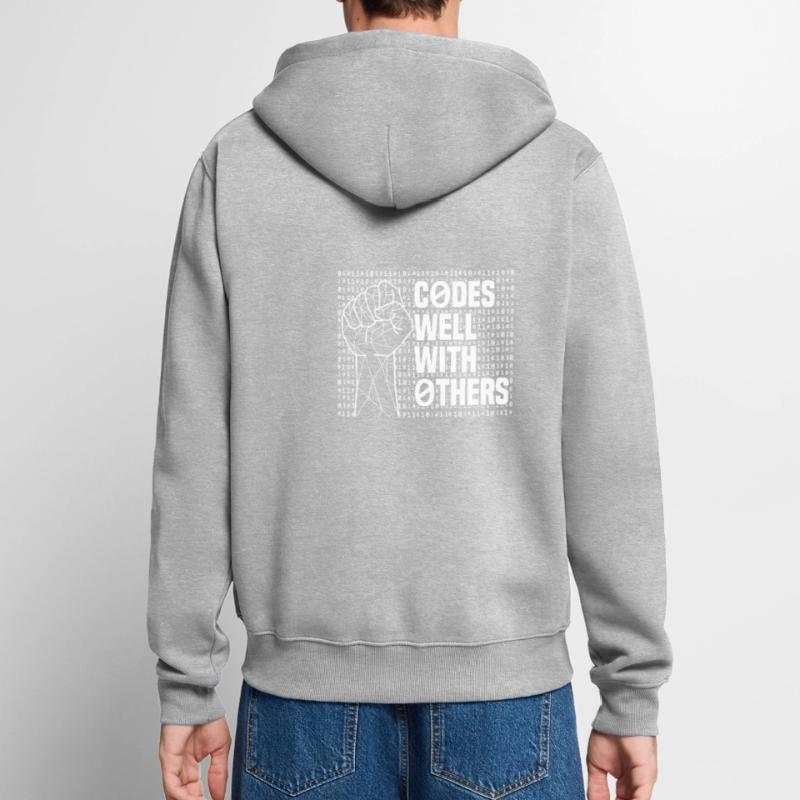 Programmer Coder Software Developer Unisex Premium Organic Zip Hoodie