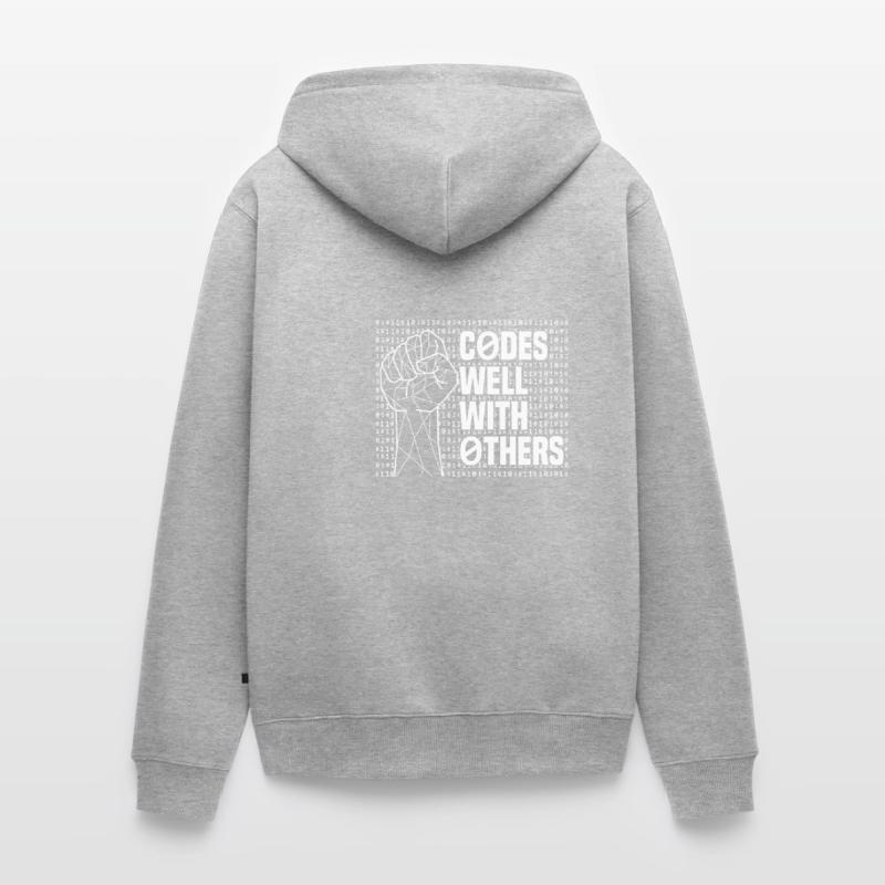 Programmer Coder Software Developer Unisex Premium Organic Zip Hoodie