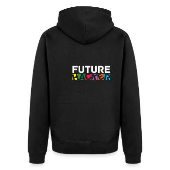 Programmeur Coder Développeur de logiciels - Veste à capuche bio Premium Unisexe - noir - Dos - Nico (187cm)
