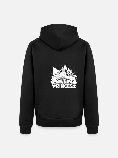 Rafting Wildwasser Kanu Kajak - Unisex Premium Bio Zip Hoodie - Schwarz