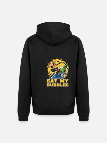 Surfing Surfer Surfer - Unisex Premium Organic Zip Hoodie - black