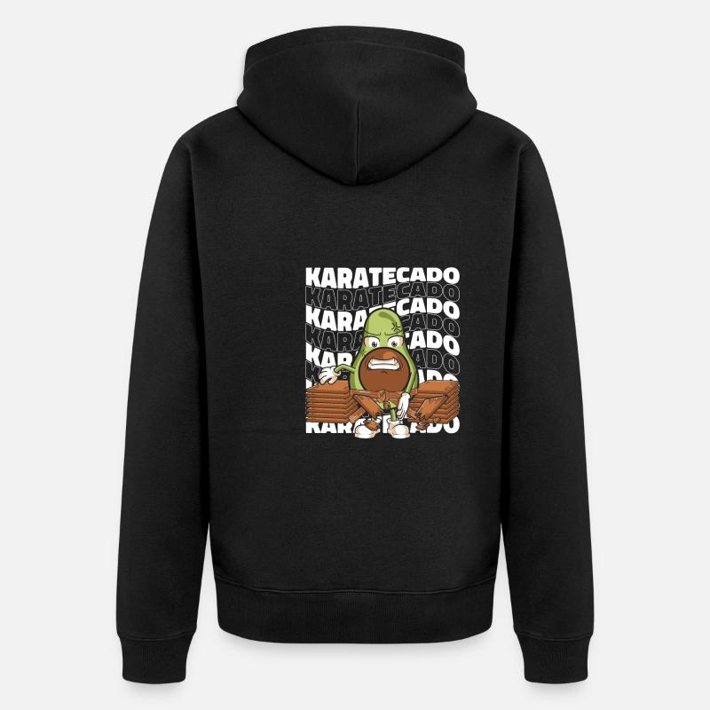 Karate - Unisex Premium Bio Zip Hoodie - Schwarz
