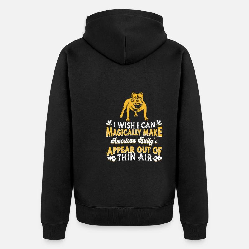 Perro matón americano - Chaqueta con capucha prémium ecológica unisex - negro