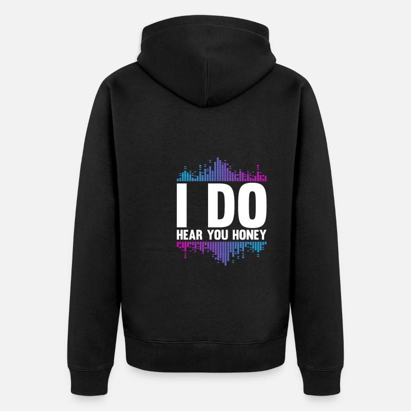 Tontechniker Sound Audio Engineer - Unisex Premium Bio Zip Hoodie - Schwarz