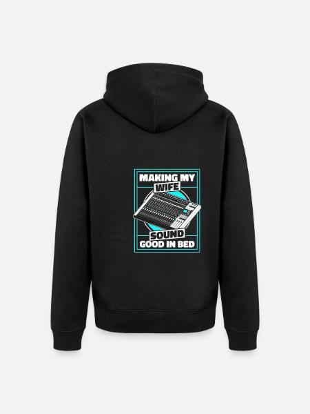 Tontechniker Sound Audio Engineer - Unisex Premium Bio Zip Hoodie - Schwarz