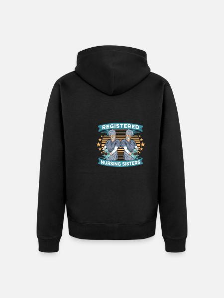 Krankenschwester - Unisex Premium Bio Zip Hoodie - Schwarz