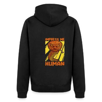 Serpent - Veste à capuche bio Premium Unisexe - noir - Dos - Nico (187cm)