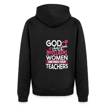 Teacher of Religion Religious Education - Unisex Premium Organic Zip Hoodie - black - Back - Nico (187cm)