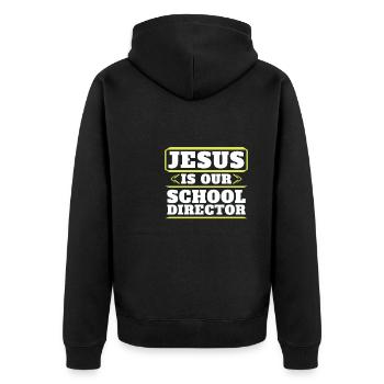 Teacher of Religion Religious Education - Unisex Premium Organic Zip Hoodie - black - Back - Nico (187cm)