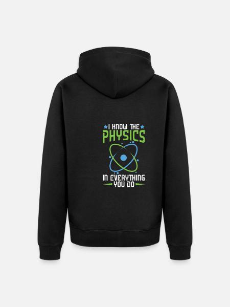 Physics Phyiker Applied Physics - Unisex Premium Organic Zip Hoodie - black