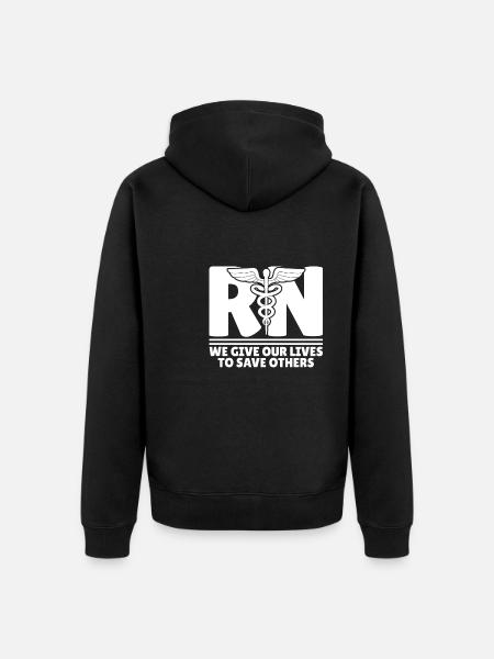 Krankenschwester - Unisex Premium Bio Zip Hoodie - Schwarz