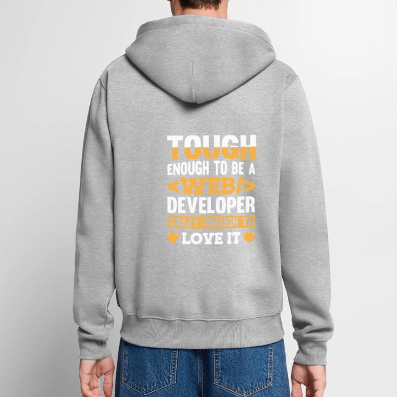 Web Developer Webdeveloper Web Developer Unisex Premium Organic Zip Hoodie