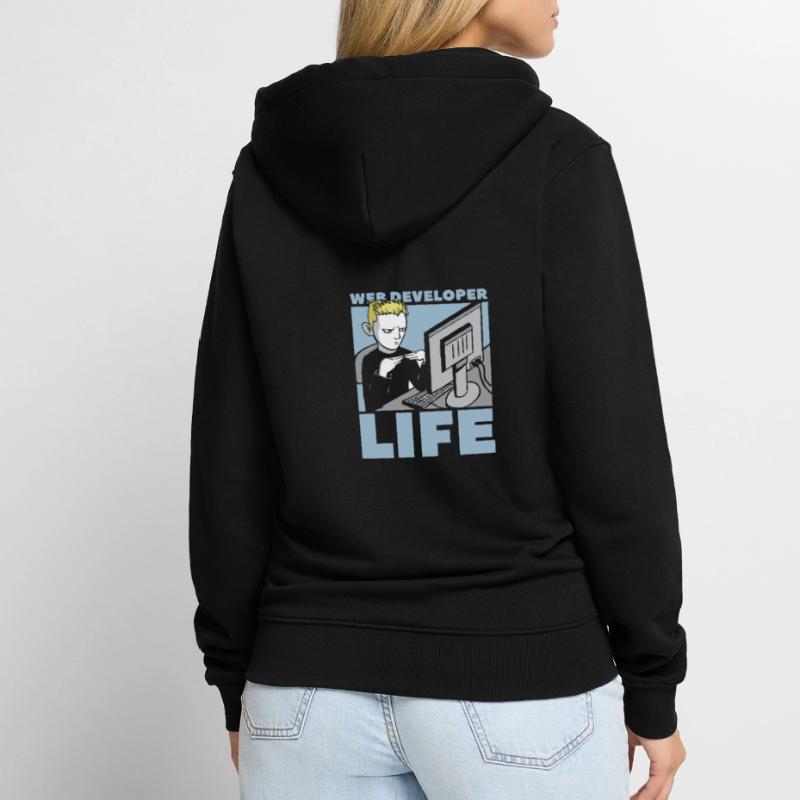 Web Developer Web Developer Web Developer Unisex Premium Organic Zip Hoodie
