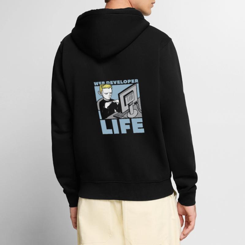 Web Developer Web Developer Web Developer Unisex Premium Organic Zip Hoodie
