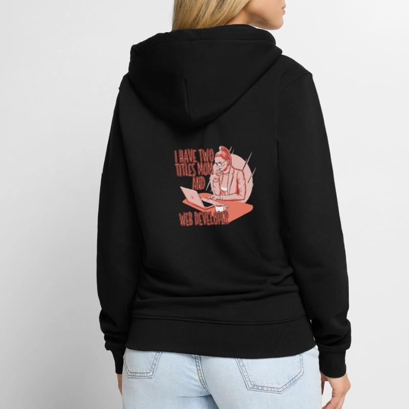 Web Developer Web Developer Web Developer Unisex Premium Organic Zip Hoodie