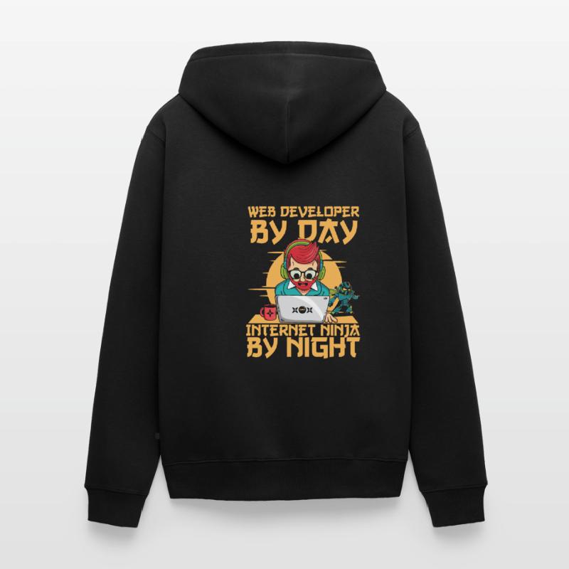Web Entwickler Webdeveloper Web-Entwickler Unisex Premium Bio Zip Hoodie