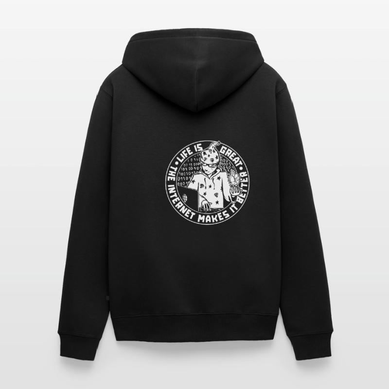 Web Entwickler Webdeveloper Web-Entwickler Unisex Premium Bio Zip Hoodie