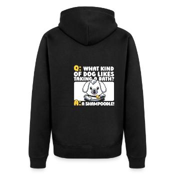 Dresseur de chiens Dresseur de chiens - Veste à capuche bio Premium Unisexe - noir - Dos - Nico (187cm)