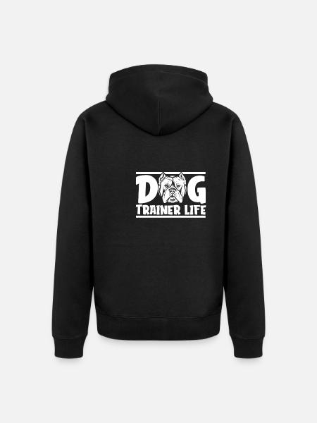 Dog trainer Dog trainer - Unisex Premium Organic Zip Hoodie - black
