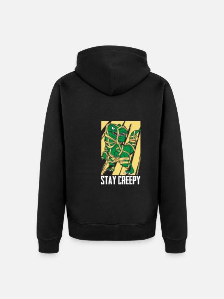 Halloween - Unisex Premium Organic Zip Hoodie - black