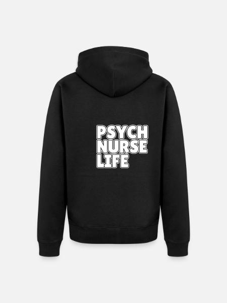 Krankenschwester Psych Nurse Life - Unisex Premium Organic Zip Hoodie - black