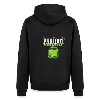 Prospectors Digging Treasure - Unisex Premium Organic Zip Hoodie - black - Back - Nico (187cm)