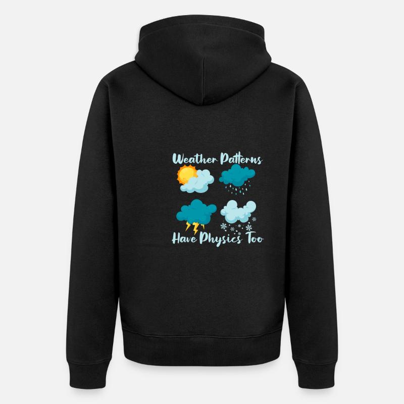 Physics Phyiker Applied Physics - Unisex Premium Organic Zip Hoodie - black