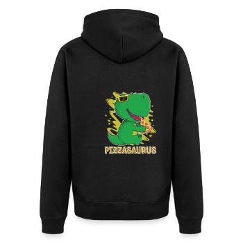Dinosaure Dinosaure adulte - Veste à capuche bio Premium Unisexe - noir - Dos - Nico (187cm)