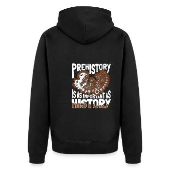 Dinosaure Dinosaure adulte - Veste à capuche bio Premium Unisexe - noir - Dos - Nico (187cm)