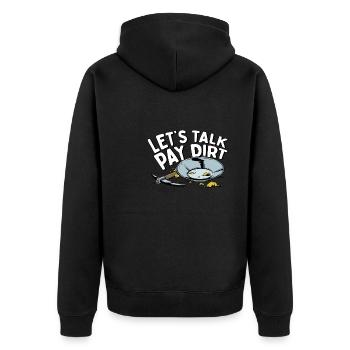 Engineer Witzig Mining Engineer - Unisex Premium Organic Zip Hoodie - black - Back - Nico (187cm)