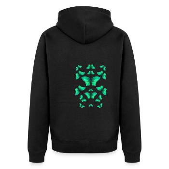 Biology Biologist Children Biology - Unisex Premium Organic Zip Hoodie - black - Back - Nico (187cm)