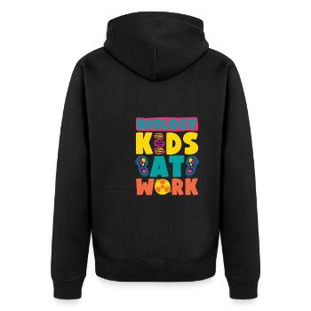 Biology Biologist Children Biology - Unisex Premium Organic Zip Hoodie - black - Back - Nico (187cm)